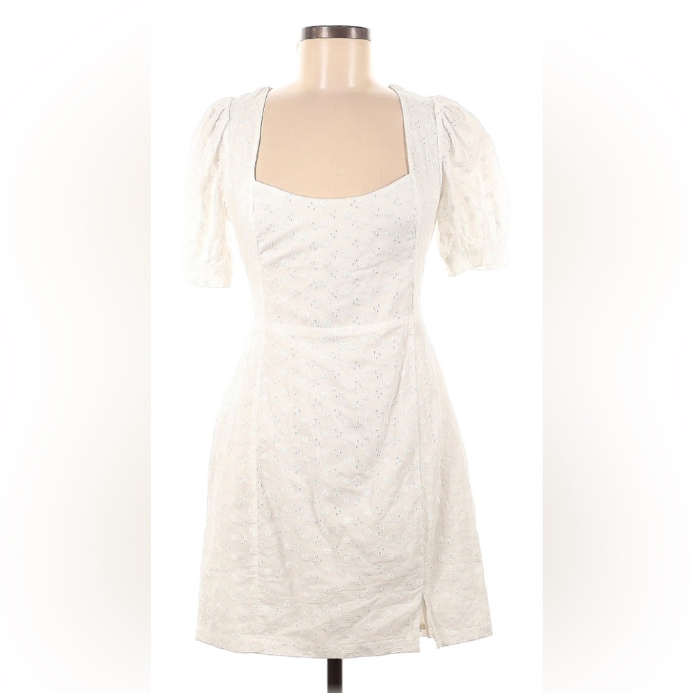 Showpo White Lace Mini Dress